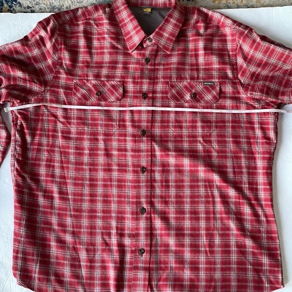 Eddie Bauer Men's Bristol Plaid Button Up Flannel Shirt, size 2XL - Picture 5 of 12